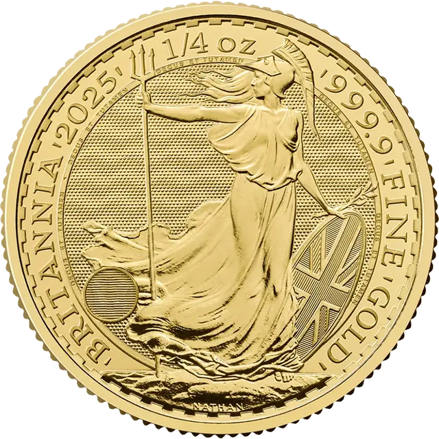 1/4 di oncia Moneta d'Oro - Britannia Carlo 2025