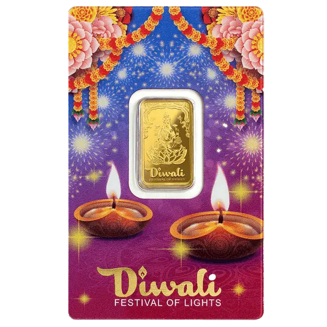 10 grammi Lingottino d'Oro - Diwali Festival delle Luci